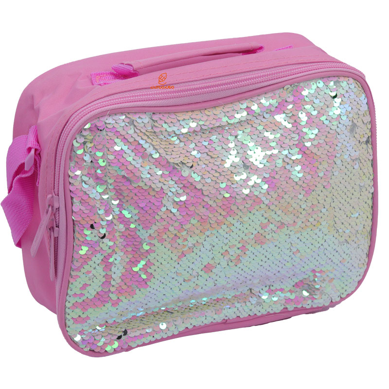 کوله پشتی سه تکه پولکی صورتی گلسی برد GLOSSY BIRD (8)