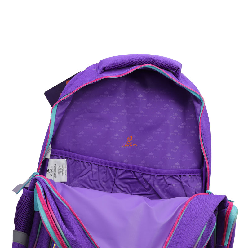 کوله پشتی سه تکه طرح دختر مو طلایی 2571 گلسی برد GLOSSY BIRD (7)