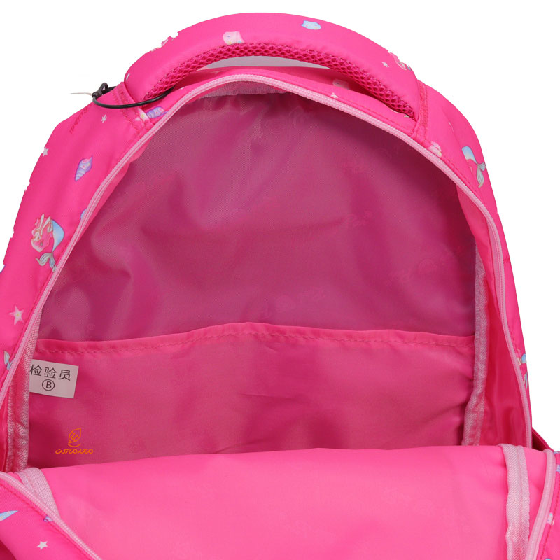 کوله پشتی دخترانه طرح پری دریایی سرخابی RUIPAI (1)