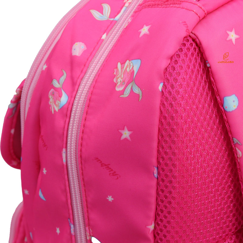 کوله پشتی دخترانه طرح پری دریایی سرخابی RUIPAI (7)