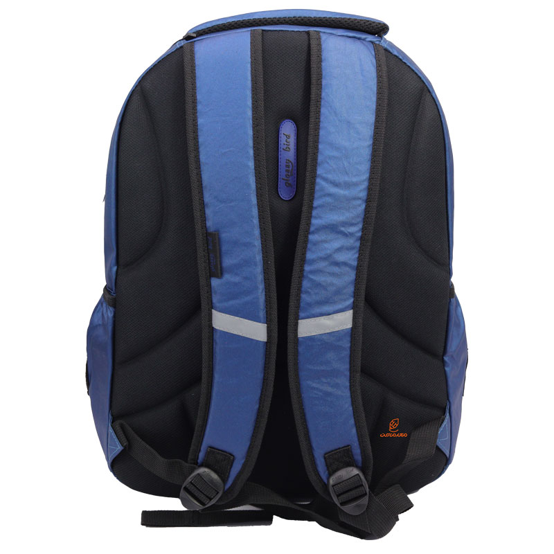 کوله پشتی دخترانه پولک دار آبی 2666 گلسی برد GLOSSY BIRD (6)