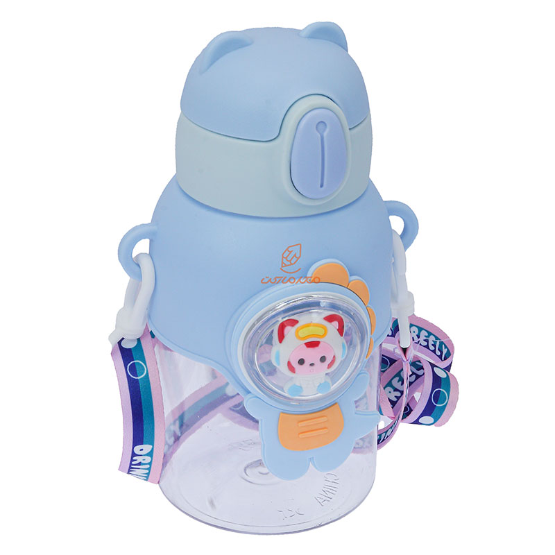 قمقمه فانتزی عروسک دار طرح دایناسور آبی