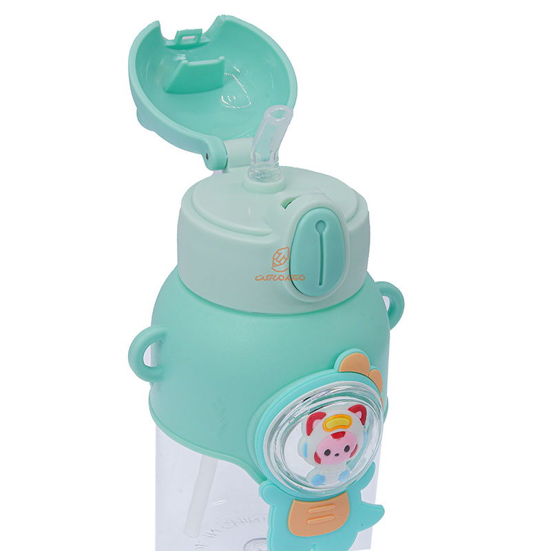 قمقمه فانتزی عروسک دار طرح دایناسور سبز (6)