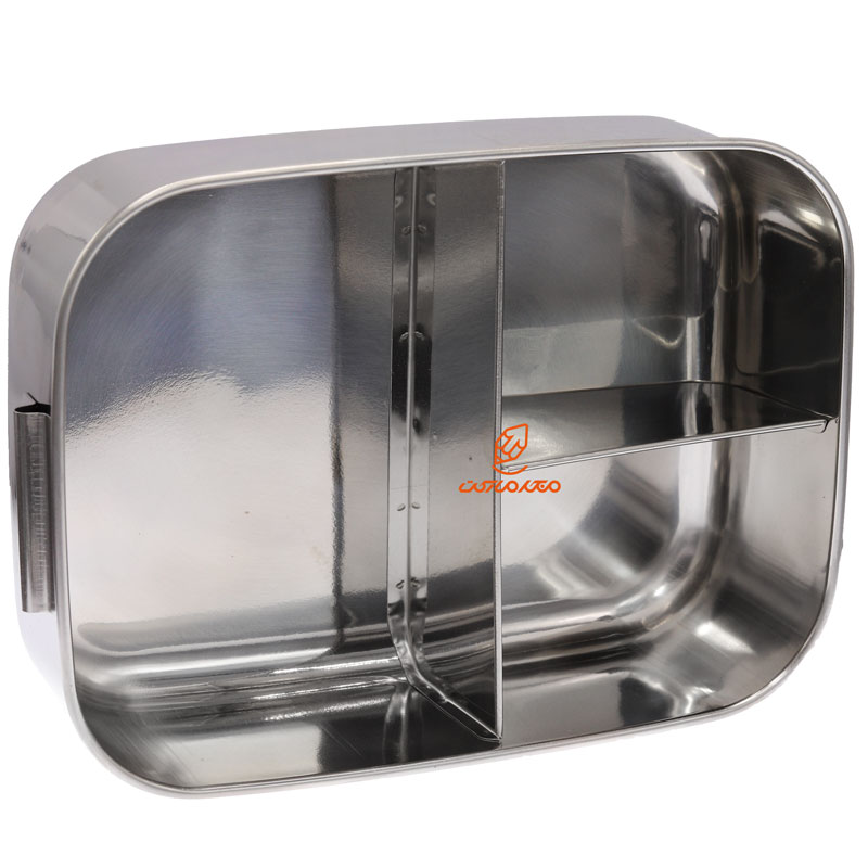 ظرف غذا استیل سه خانه مستطیل کد 4806 (1)