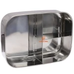 ظرف غذا استیل سه خانه مستطیل کد 4806 (1)