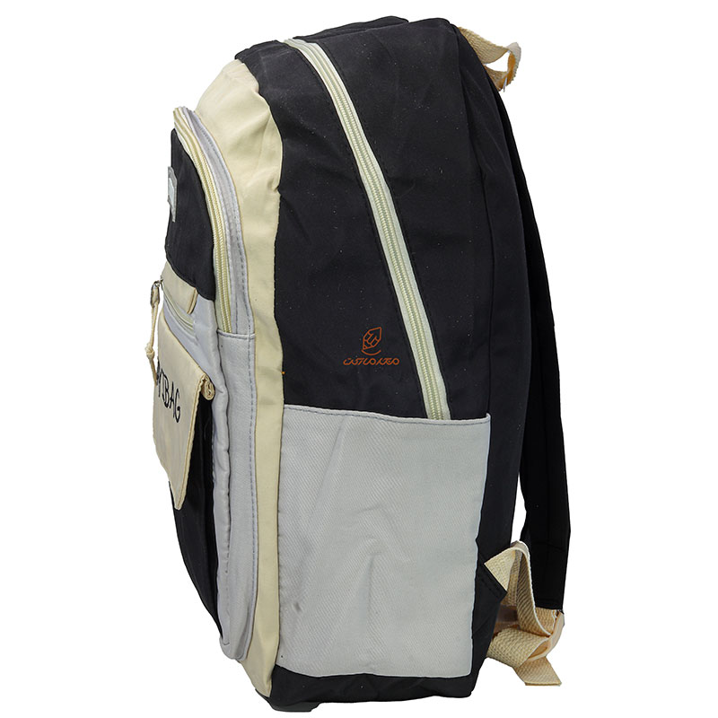 کوله پشتی دخترانه مشکی کرمی JIAYIBAG (1)