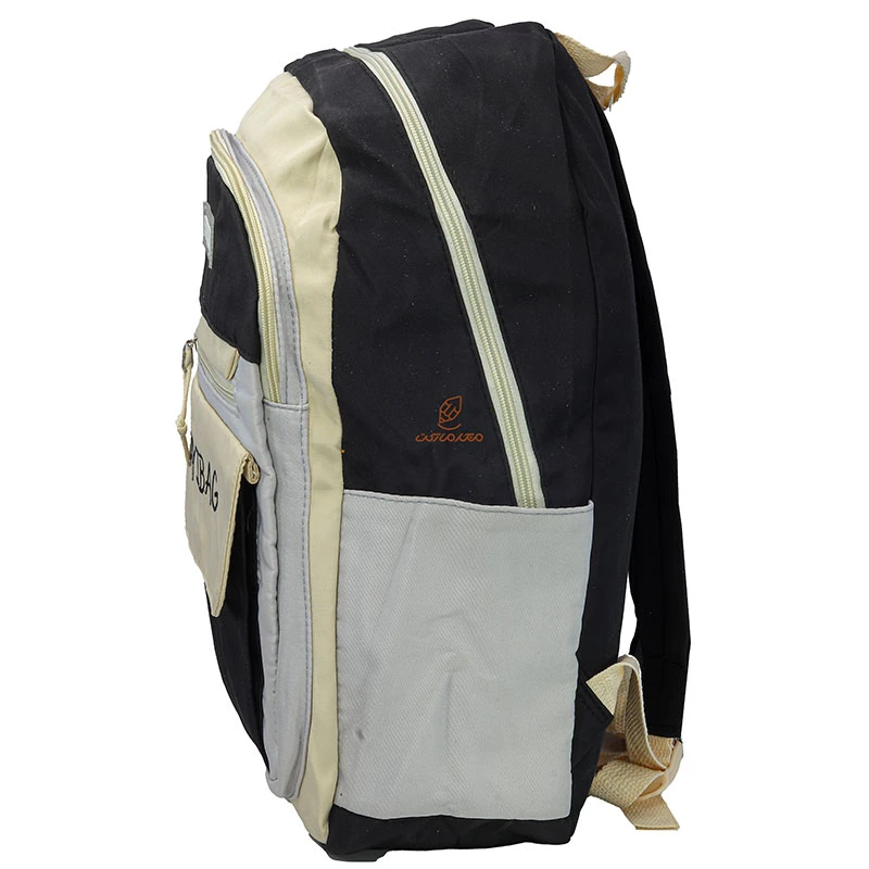 کوله پشتی دخترانه مشکی کرمی JIAYIBAG (1)