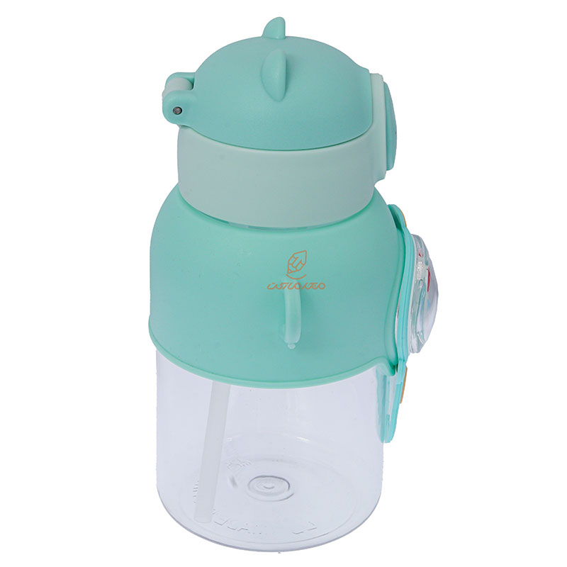 قمقمه فانتزی عروسک دار طرح دایناسور سبز (4)