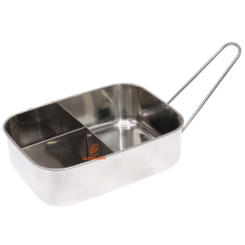 ظرف غذا استیل سه خانه مستطیل کد 4806 (5)