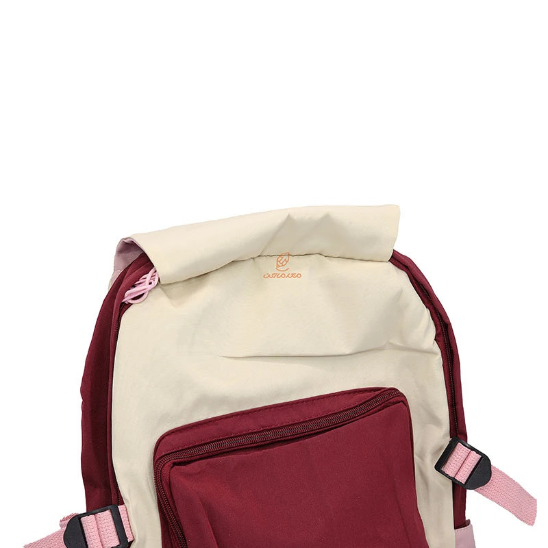 کوله پشتی دخترانه زرشکی کرمی JIAYBAG (1)