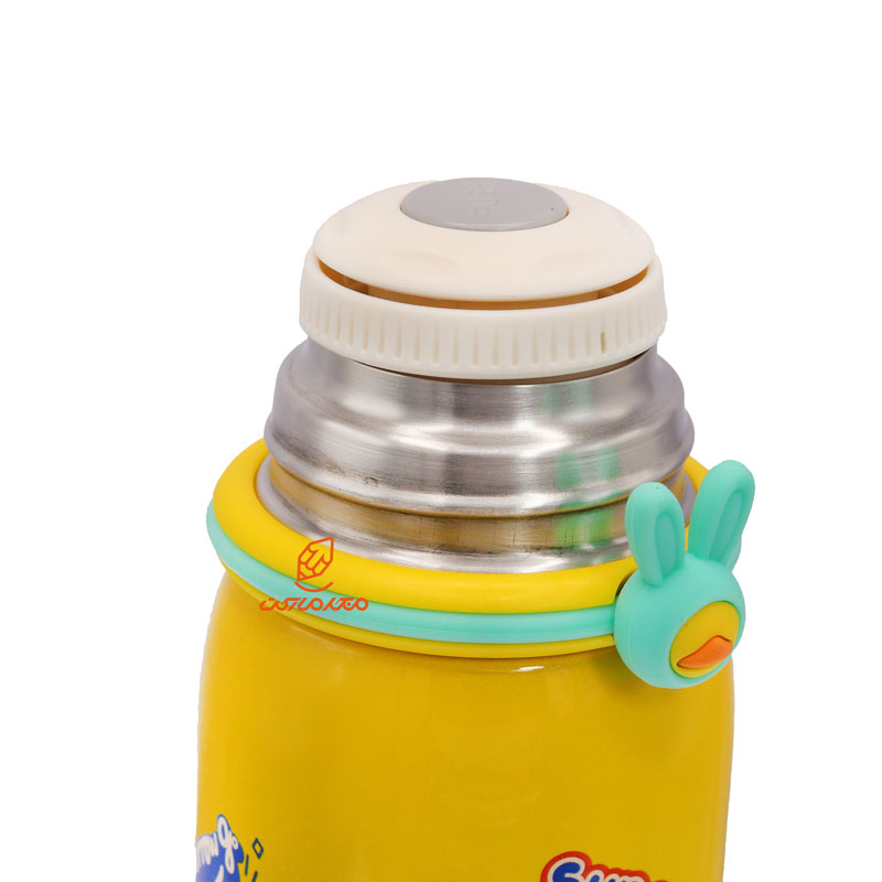 فلاسک فانتزی دخترانه 500 میل کد 690 زرد طرح خرگوش کوچولو STARFACE (4)