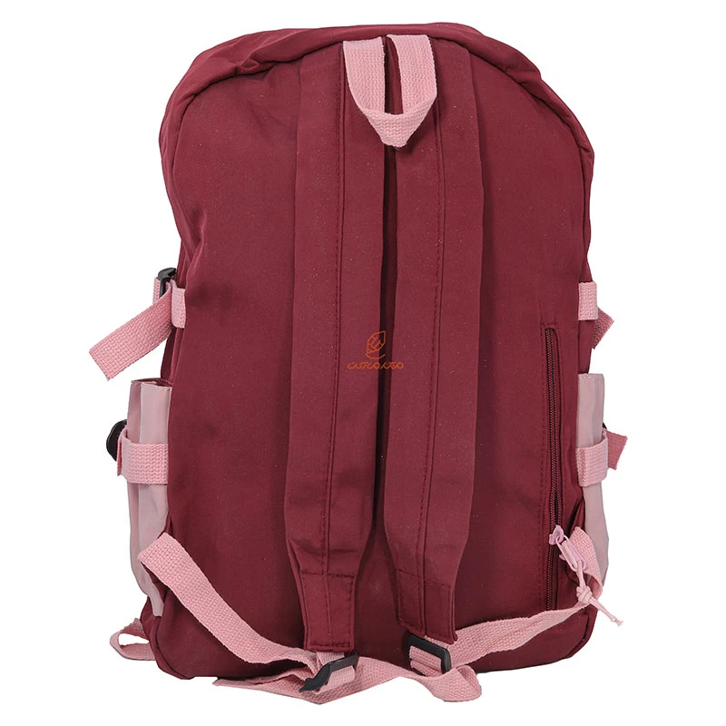 کوله پشتی دخترانه زرشکی کرمی JIAYBAG (4)