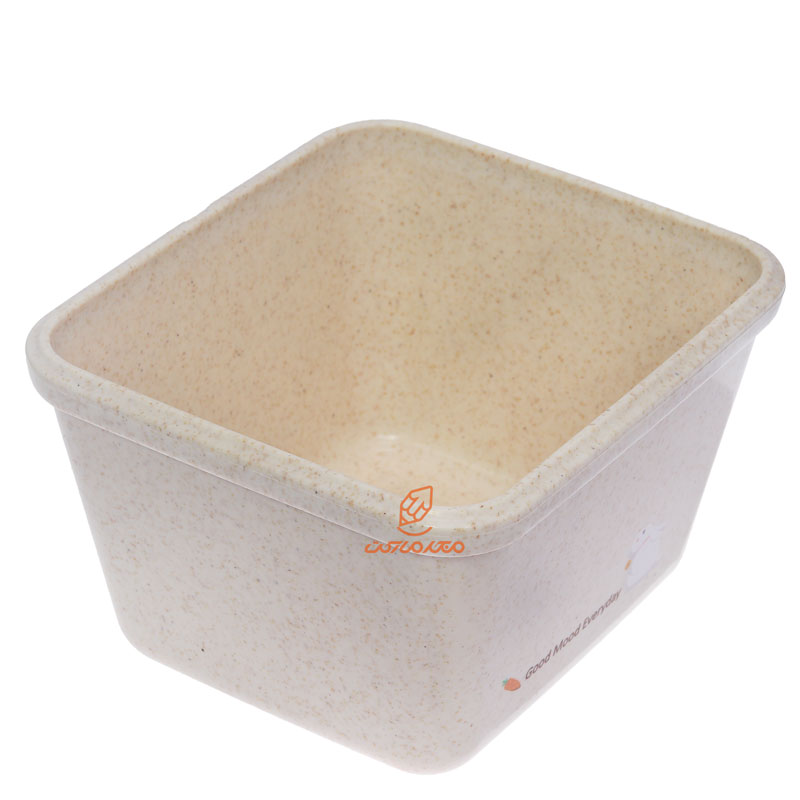 ظرف غذا یک طبقه گیاهی B528 کرم آبی (1)