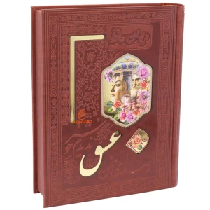 کتاب دیوان حافظ تمام مصور جلد چرم (جعبه دار)