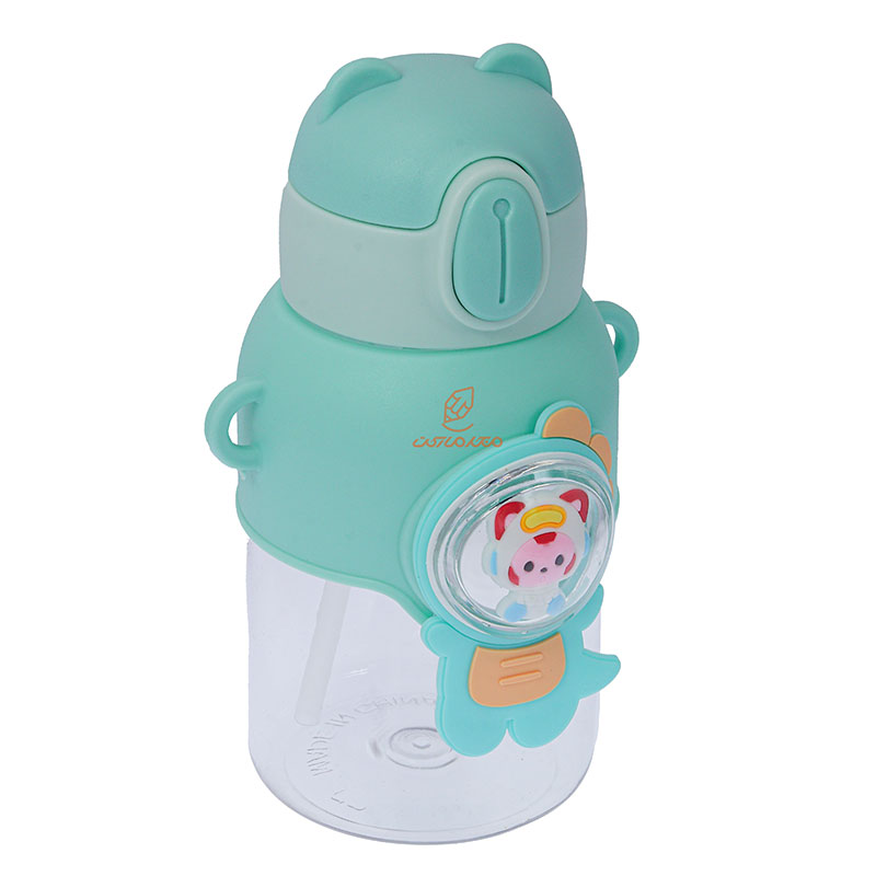 قمقمه فانتزی عروسک دار طرح دایناسور سبز (3)