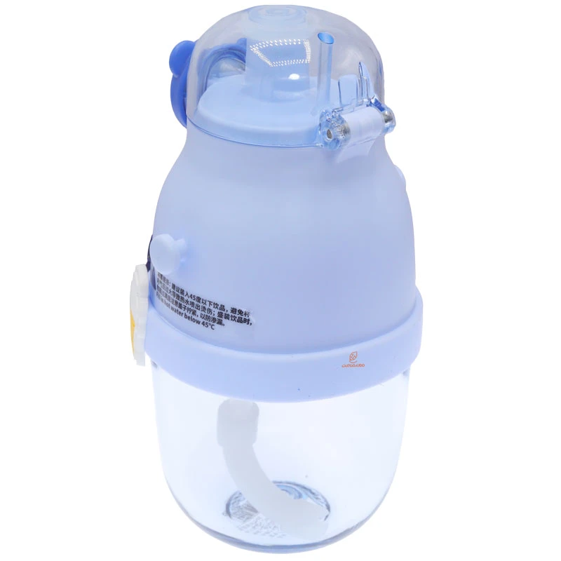 قمقمه فانتزی نی دار 480 میل کد 8036 طرح پنگوئن LLIU LDUO (3)