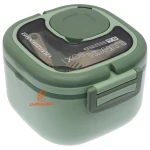 ظرف غذا یک طبقه مربعی X320 سبز (3)