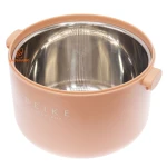 ظرف غذا دو طبقه دایره ای F820 گلبهی BEIKE (5)