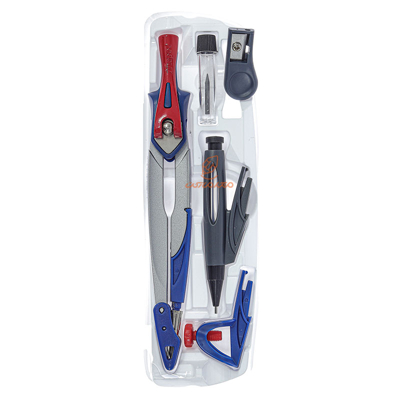 پرگار قفل دار 5 تکه فلزی مدل استاپ سیستم مپد MAPED (5)