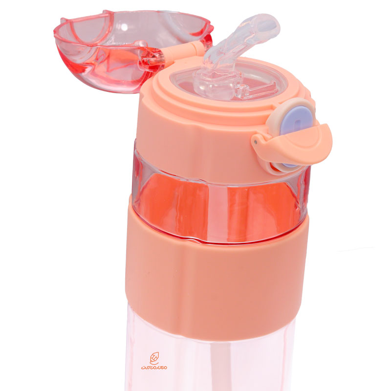 قمقمه نی دار 580 میل کد 822 گلبهی SPAGE CAPSULE (1)