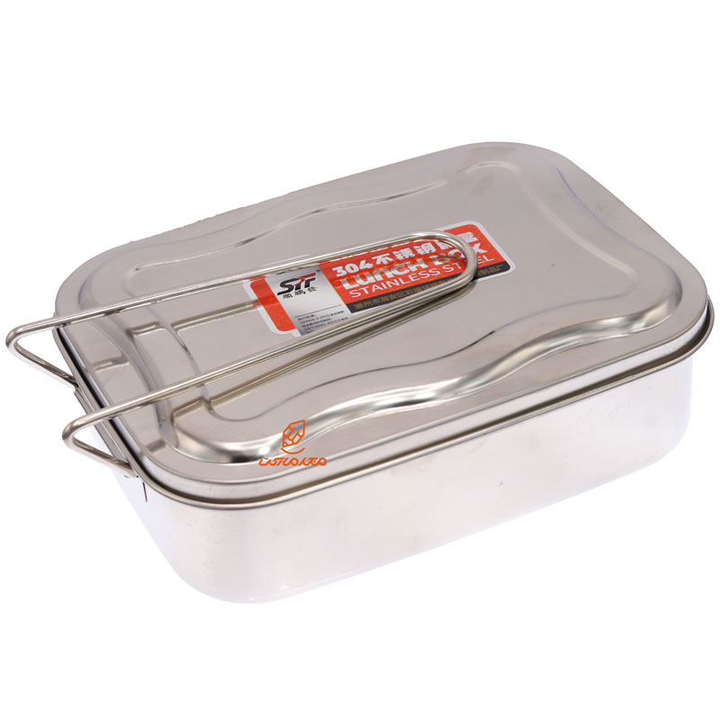 ظرف غذا استیل سه خانه مستطیل کد 4806