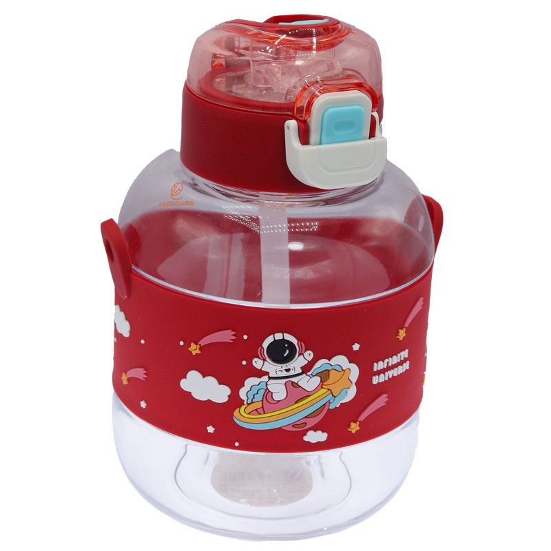 قمقمه نی دار 800 میل 810 طرح فضانورد زمینه قرمز SPAGE PLANET