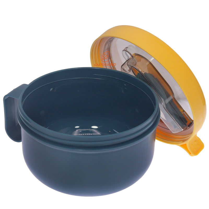 ظرف غذا دایره ای یک طبقه آبی (1)