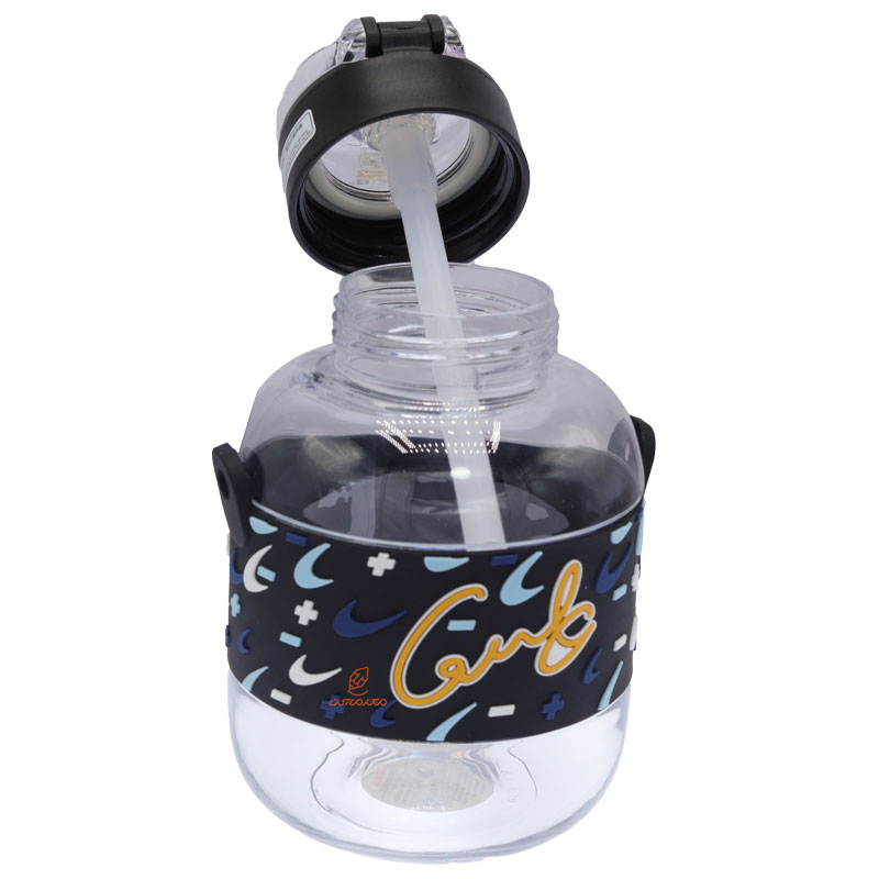 قمقمه نی دار 800 میل 830 مشکی SPAGE PLANET (5)