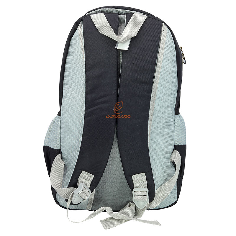 کوله پشتی دخترانه مشکی سه زیپ (4)