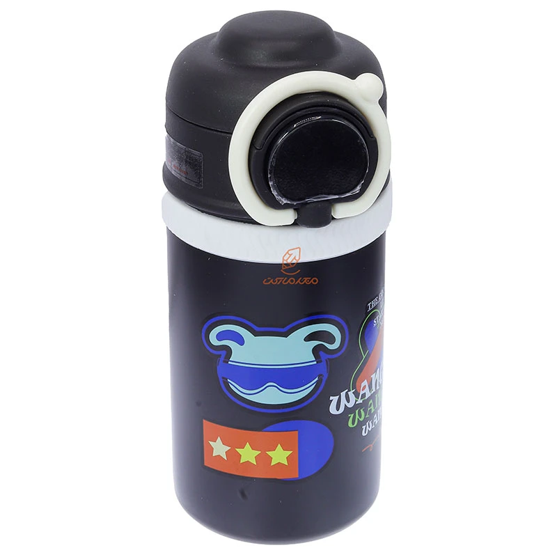 فلاسک 550 میل درجه دار 227 مشکی طرح خرگوش (2)