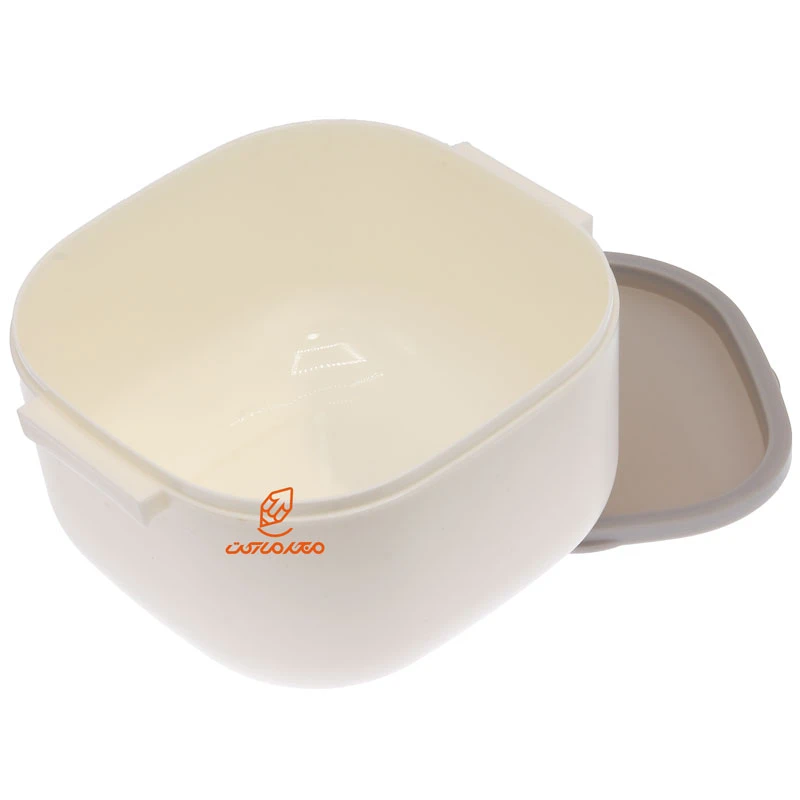ظرف غذا یک طبقه مربعی X320 سفید (1)