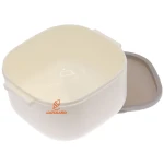 ظرف غذا یک طبقه مربعی X320 سفید (1)