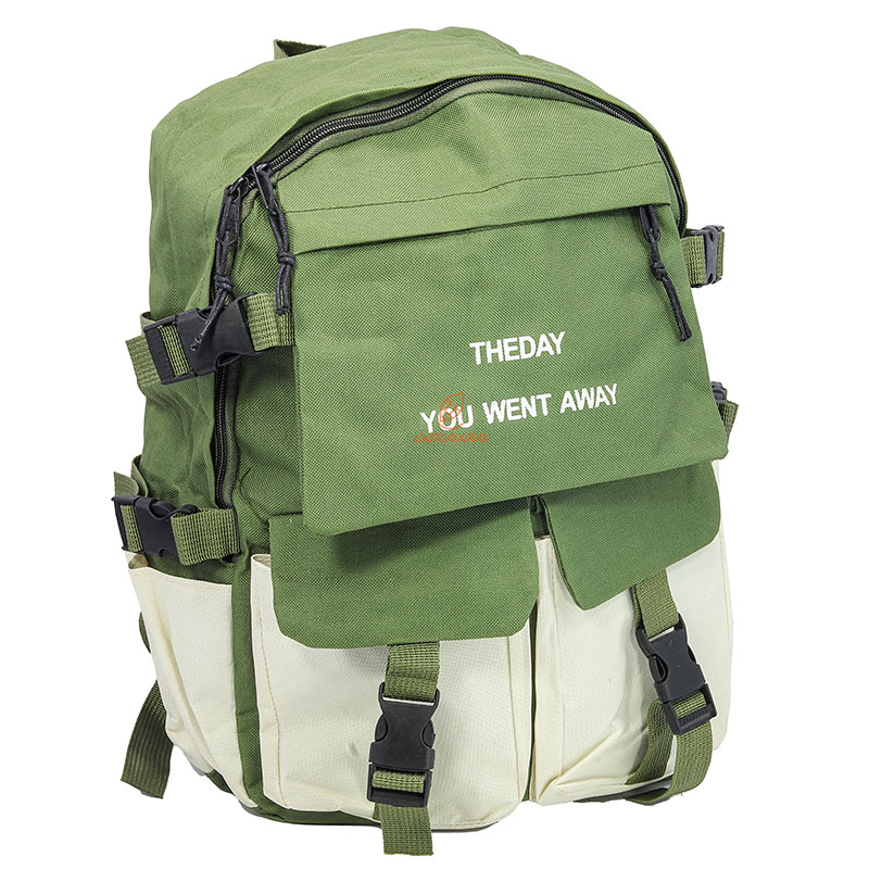 کوله پشتی چهار تکه سبز کرمی (3)