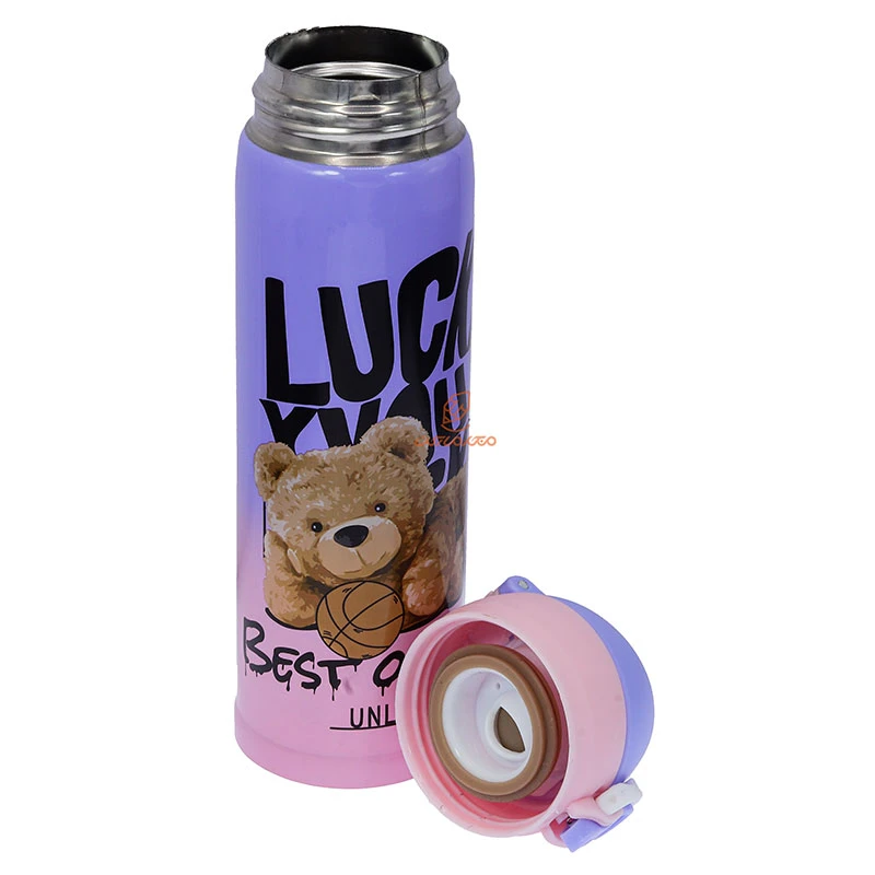 فلاسک فانتزی دخترانه 304 طرح خرس LUCKY (1)