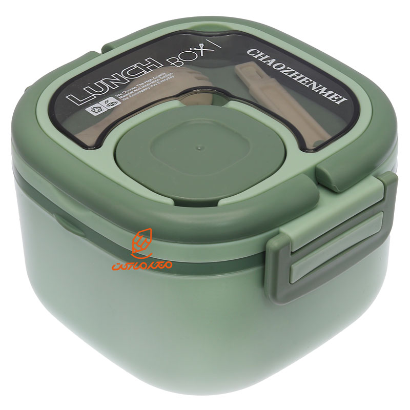 ظرف غذا یک طبقه مربعی X320 سبز