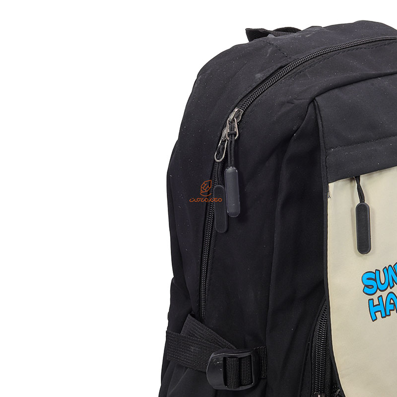 کوله پشتی دخترانه مشکی کرمی SUNDAY HAPPY (7)