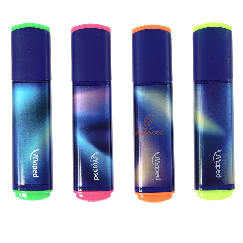 ماژیک علامت گذار بسته 4 عددی مدل نایت فال مپد MAPED (5)