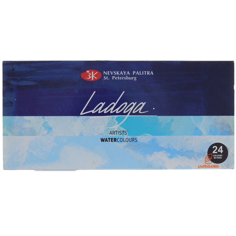آبرنگ 24 رنگ مدل لادوگا جعبه مقوایی سن پترزبورگ