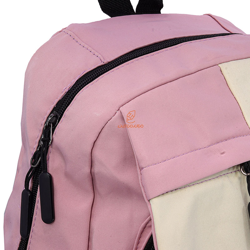 کوله پشتی دخترانه صورتی کرمی SUNDAY HAPPY (2)