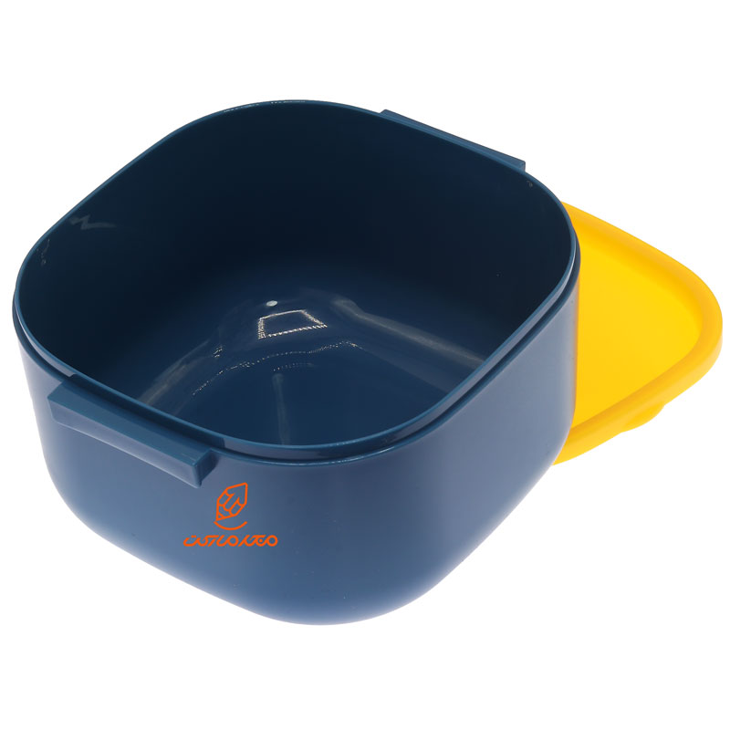 ظرف غذا یک طبقه مربعی X320 آبی (1)