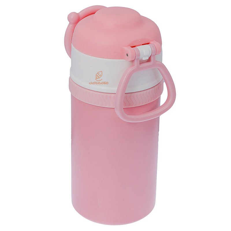 فلاسک 550 میل درجه دار 227 صورتی طرح خرگوش (3)