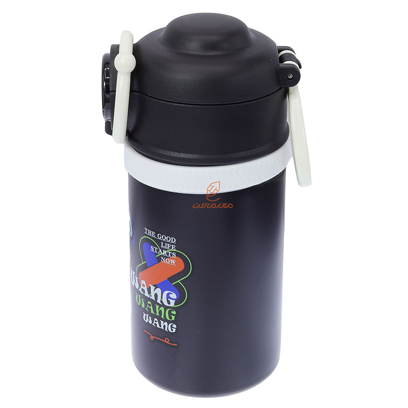 فلاسک 550 میل درجه دار 227 مشکی طرح خرگوش (4)