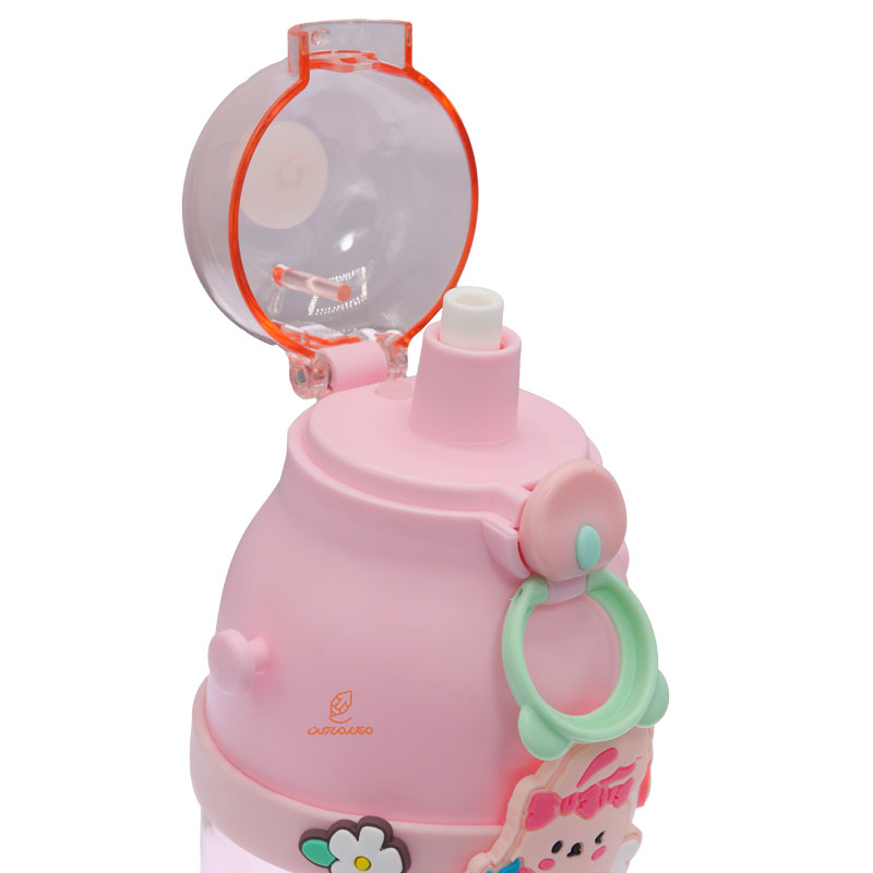 قمقمه فانتزی نی دار 480 میل کد 8036 طرح جوجه LLIU LDUO (4)