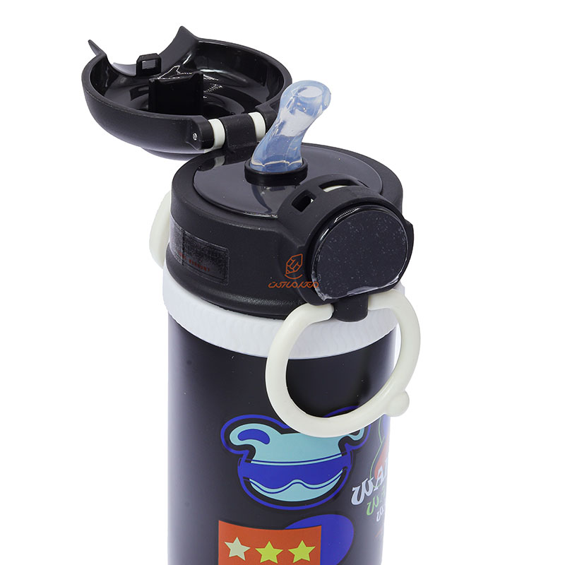 فلاسک 550 میل درجه دار 227 مشکی طرح خرگوش (5)