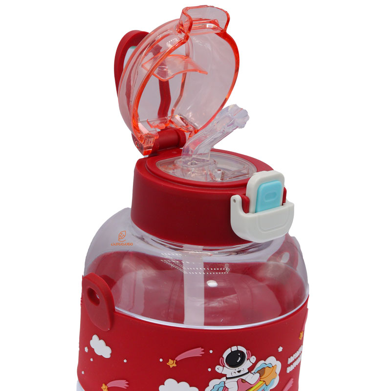 قمقمه نی دار 800 میل 810 طرح فضانورد زمینه قرمز SPAGE PLANET (4)