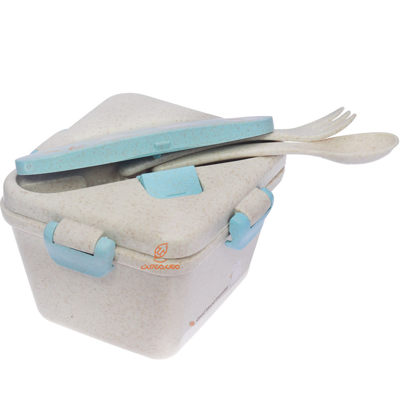 ظرف غذا یک طبقه گیاهی B528 کرم آبی (4)