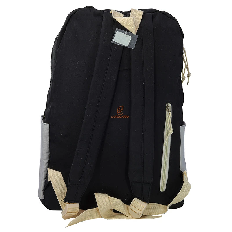 کوله پشتی دخترانه مشکی کرمی JIAYIBAG (7)