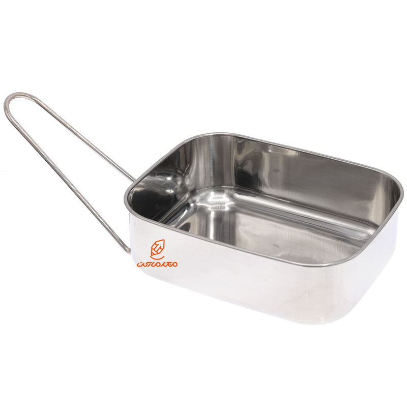 ظرف غذا استیل یک طبقه مستطیل کد 4806 (1)