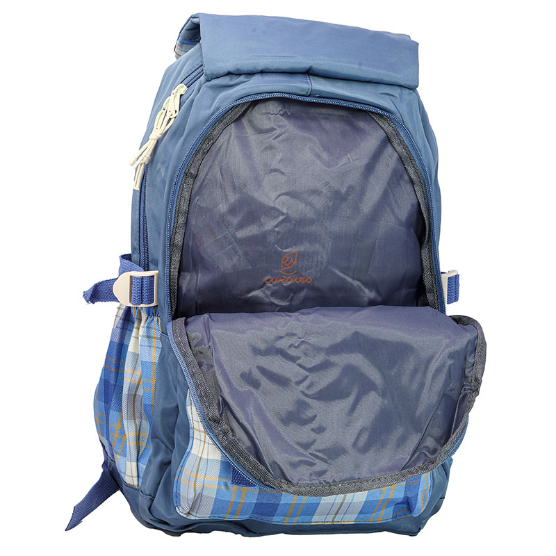 کوله پشتی دخترانه آبی چهارخانه ARABESCO (8)