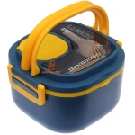ظرف غذا یک طبقه مربعی X320 آبی (4)
